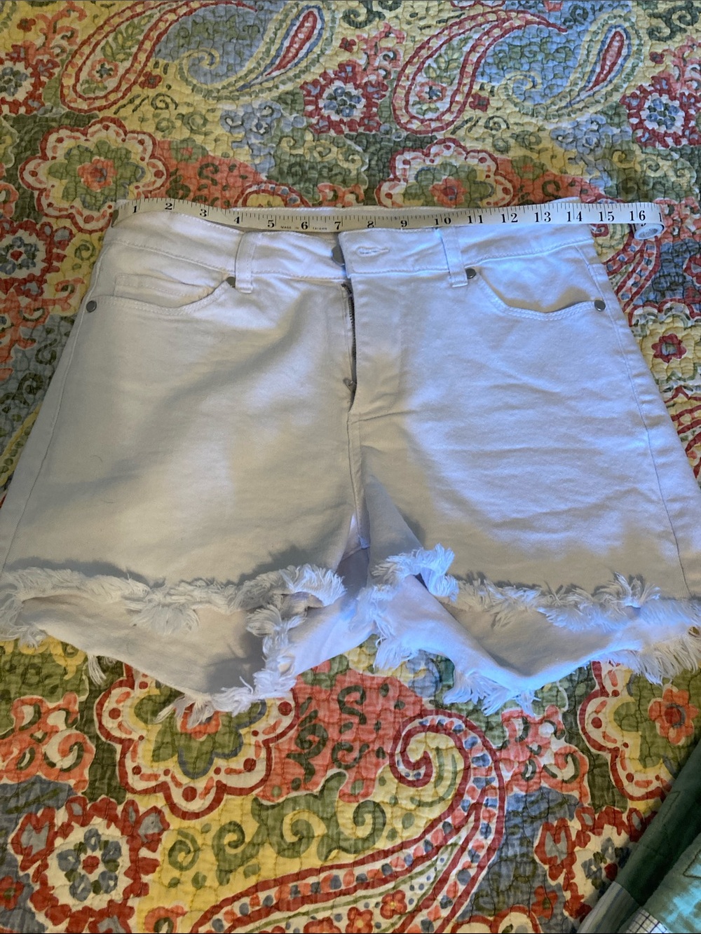 Reba White Jean Cutoff Shorts 6